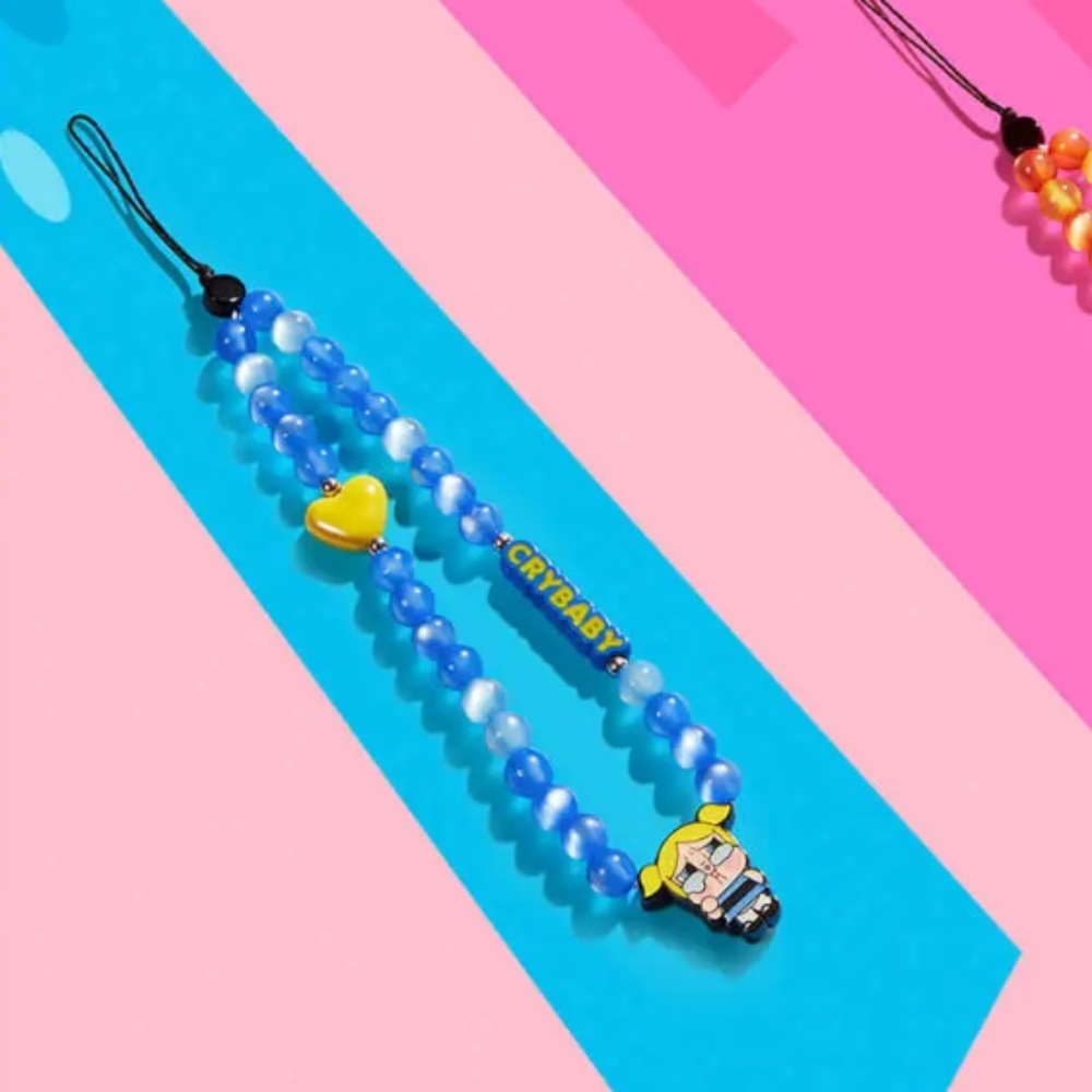 Bubbles POP MART Powerpuff Girls Cry Baby Phone Charm